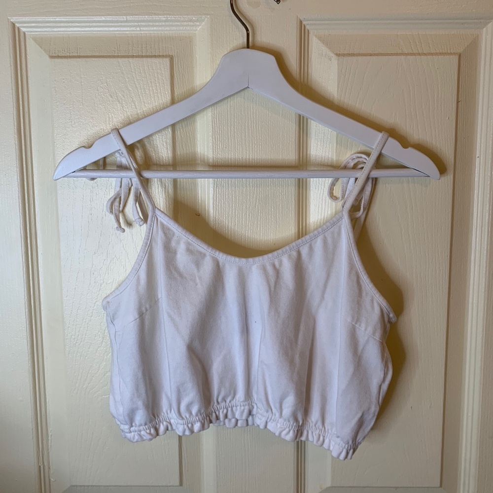 White crop top